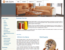 Tablet Screenshot of mkexim.com